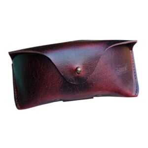 Revmark Genuine Leather Vintage Sunglass Case, Limited Edition- 2 Color Options
